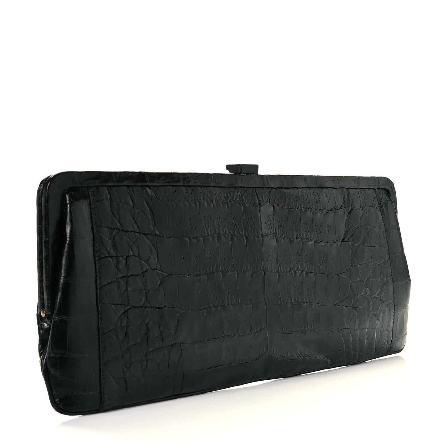 Crocodile Clutch Black