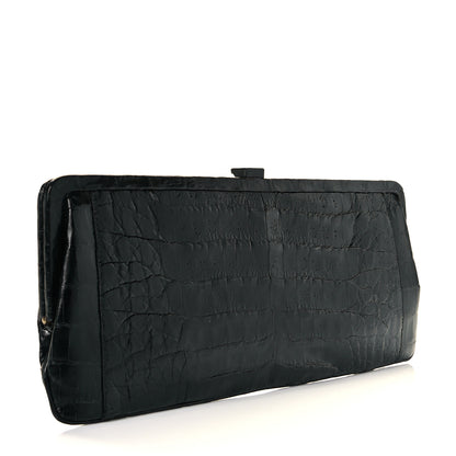 Nancy Gonzalez Crocodile Clutch Black 3 of 9