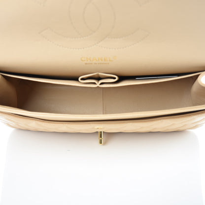 Chanel Caviar Quilted Jumbo Double Flap Beige Clair 7 of 9