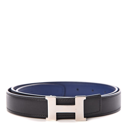 Hermes Swift Box Mini Constance 24mm H Belt 95 Bleu Saphir Black 1 of 6