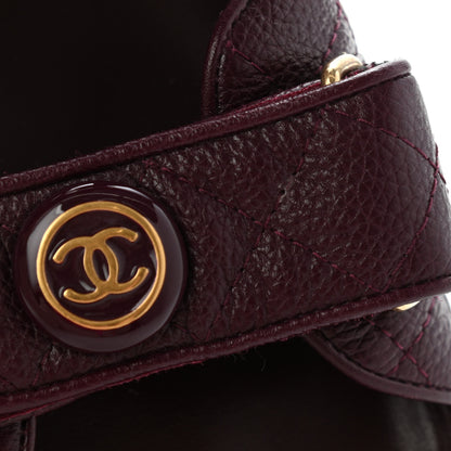 Chanel Grained Calfskin Velcro Dad Sandals 39 Maroon 8 of 13