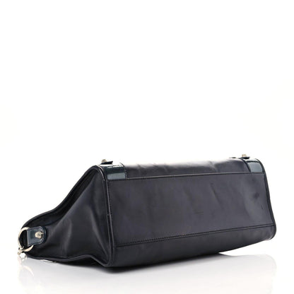 Balenciaga Smooth Calfskin Metallic Patent Giant 12 Silver Hardware City Black Gris 4 of 22