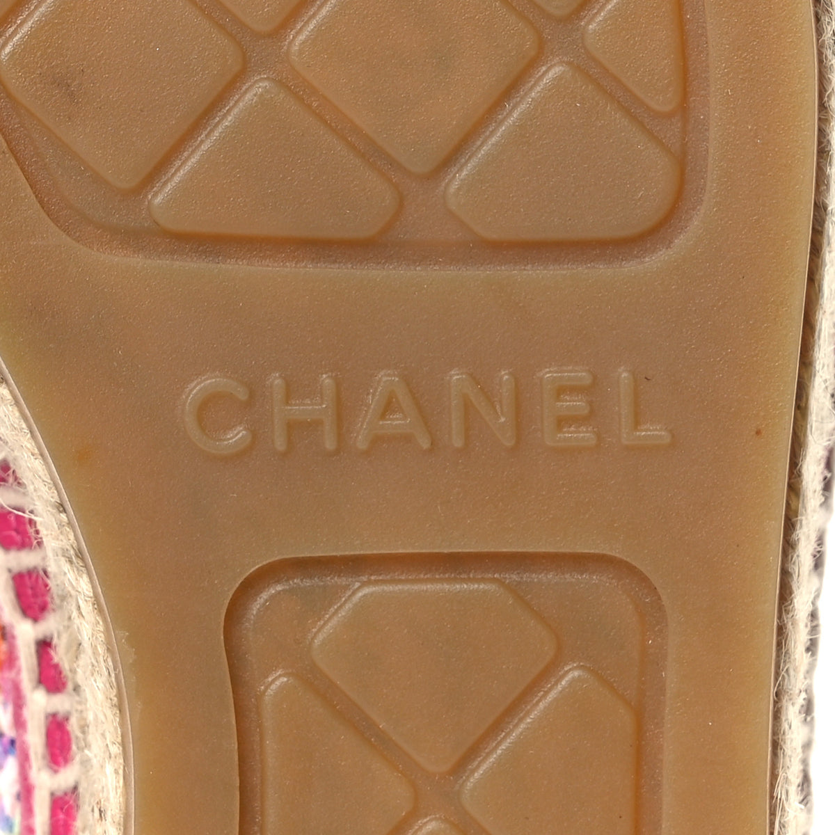 Chanel Cotton Tweed Grosgrain CC Espadrilles 36 Multicolor Black 9 of 12
