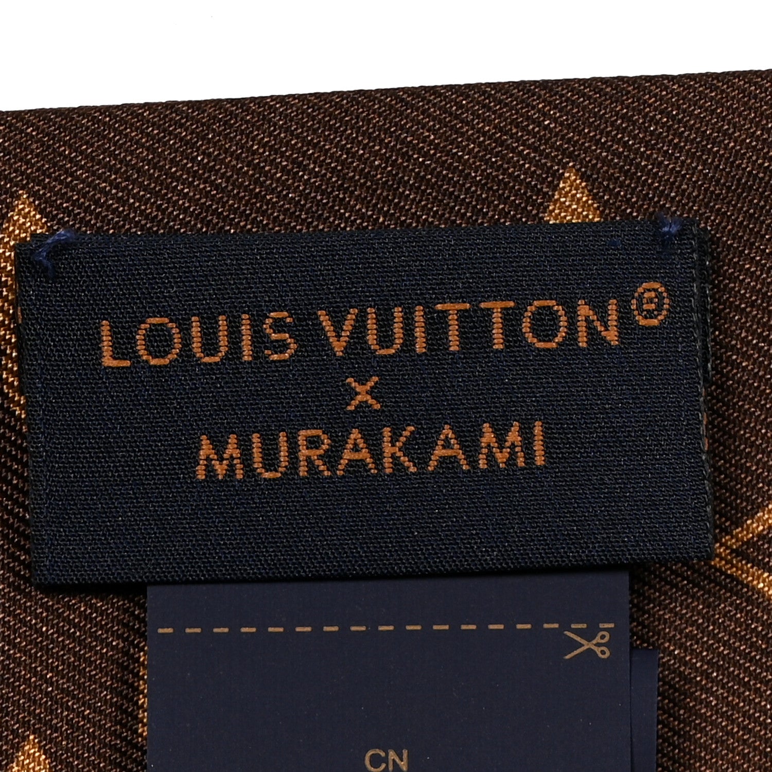 Louis Vuitton LV X TM Silk Monogram Cerises Bandeau Brown 3 of 3