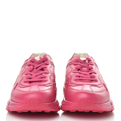 Gucci Calfskin Logo Mens Rhyton Sneakers 8.5 Box Pink 2 of 10