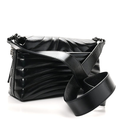 Givenchy Shiny Calfskin 4G Quilted Small Shoulder Bag Black 3 of 9