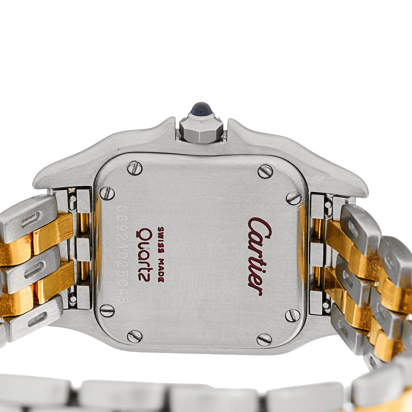 Stainless Steel 18K Yellow Gold 22mm Panthere Quartz Watch