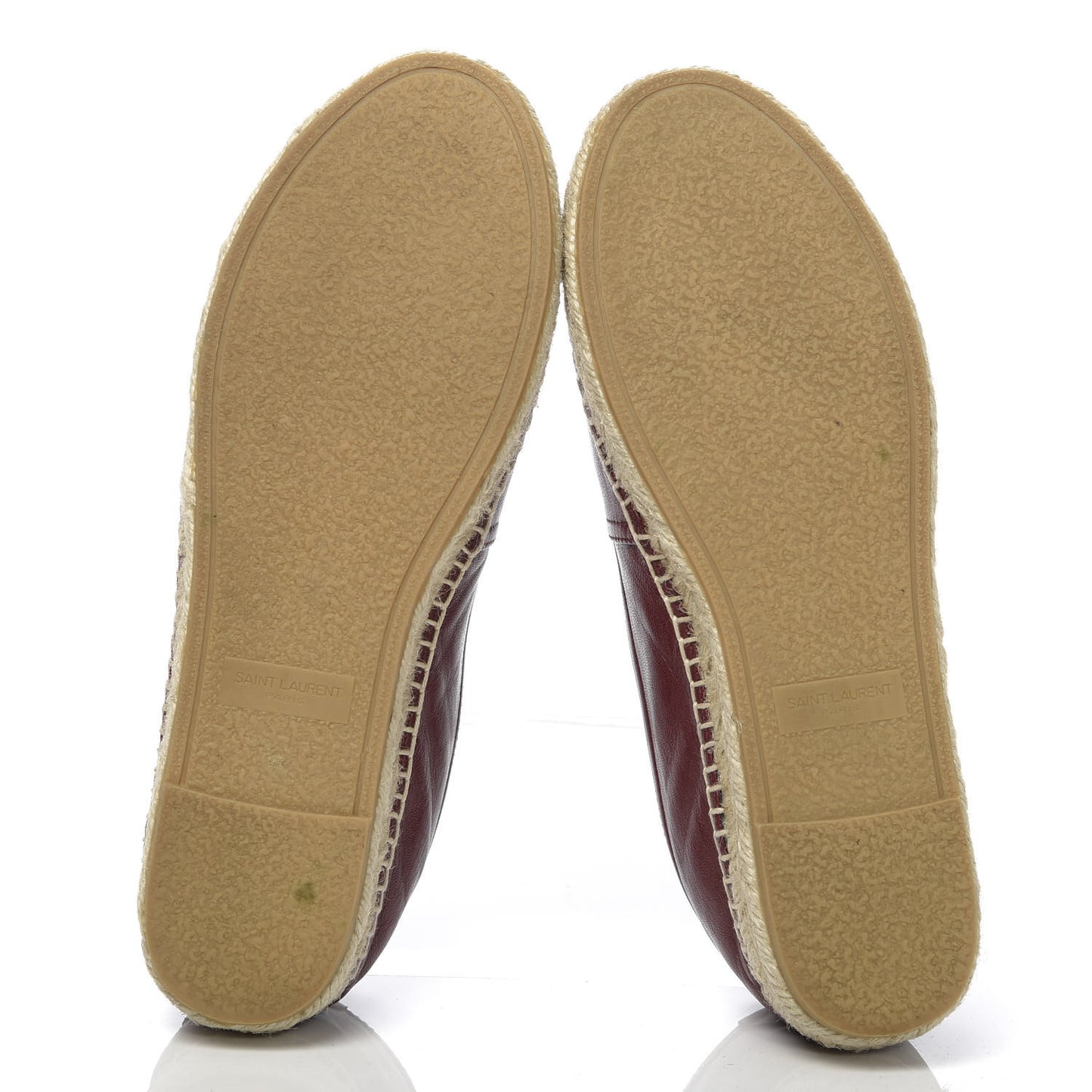 Calfskin Monogram Espadrilles 36.5 Light Burgundy