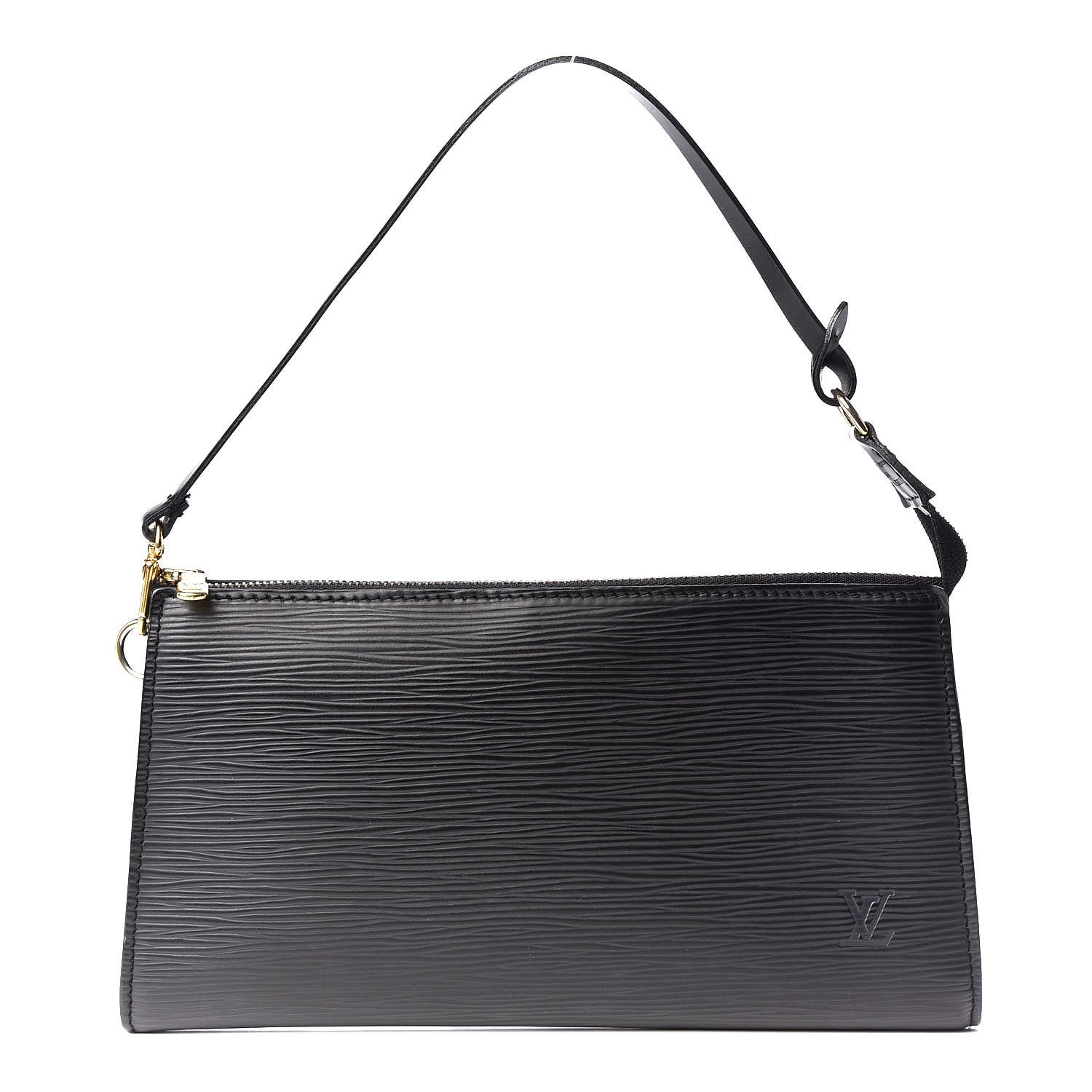 Louis Vuitton Epi Pochette Accessories 24 Black 1 of 8