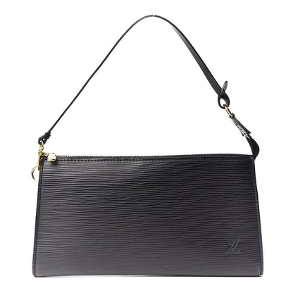 Louis Vuitton Epi Pochette Accessories 24 Black 1 of 8