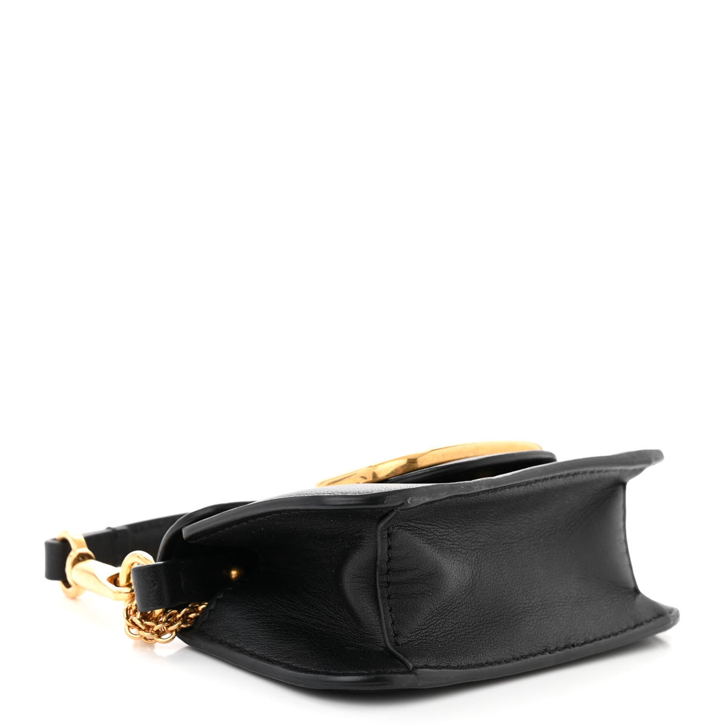 Valentino Garavani Calfskin Vlogo Micro Loco Shoulder Bag Black 4 of 9