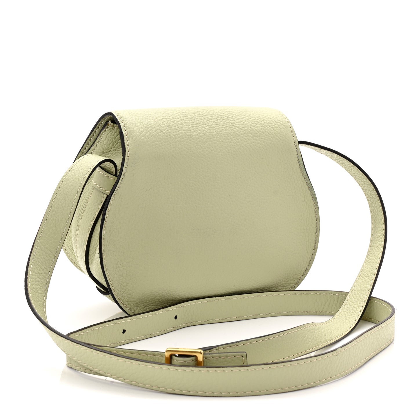 Calfskin Mini Marcie Round Crossbody Bag Light Eucalyptus