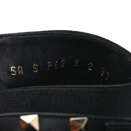 Valentino Garavani Grainy Calfskin Rockstud Chelsea 90mm Ankle Boots 37 Black 8 of 8