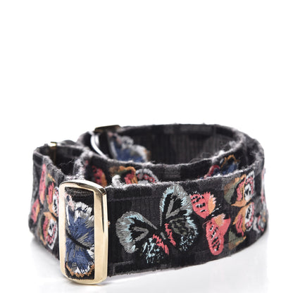 Valentino Garavani Canvas Camubutterfly Rockstud Guitar Strap Multicolor 2 of 4