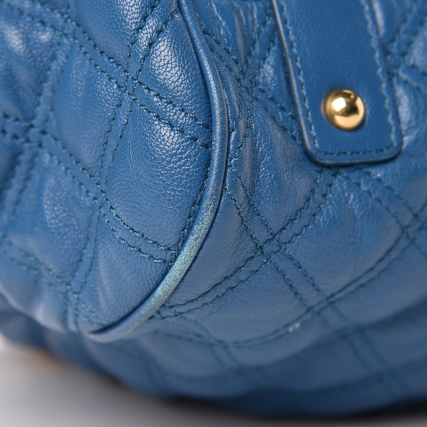 Lambksin Quilted Stam Blue