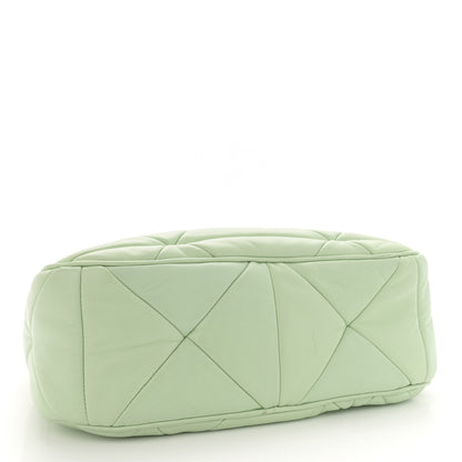 Prada Nappa Re-Nylon Triangle Quilted Patchwork System Shoulder Bag Acqua 4 of 15