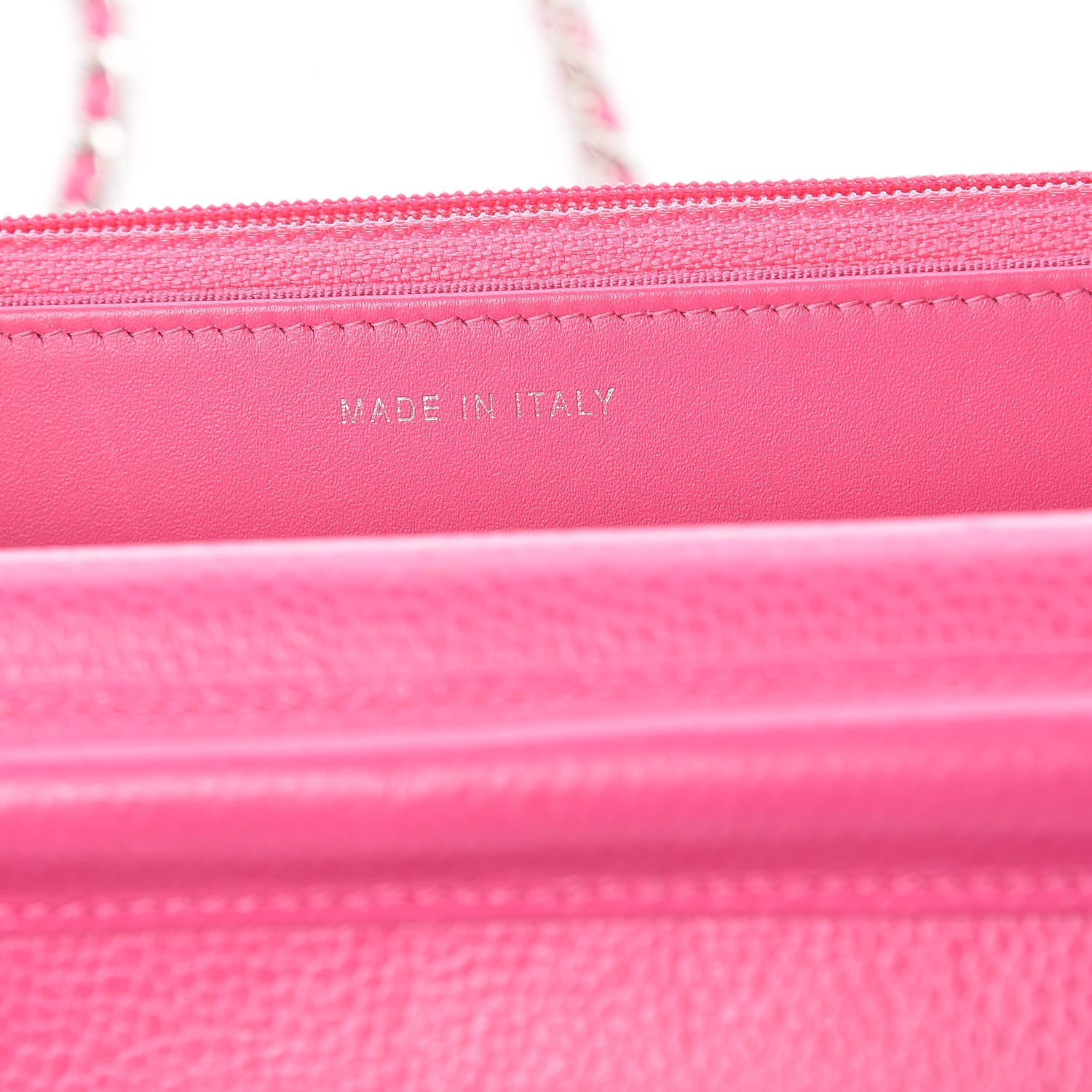 Chanel Caviar Quilted Wallet on Chain WOC Pink 7 of 11