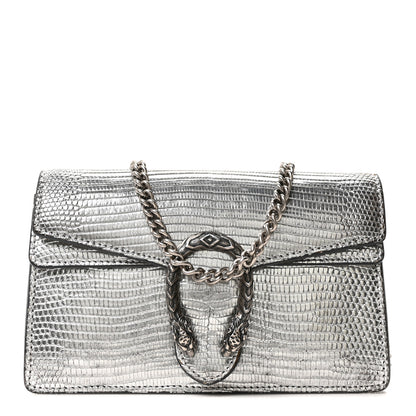 Gucci Lizard Super Mini Dionysus Bag  Silver 1 of 8