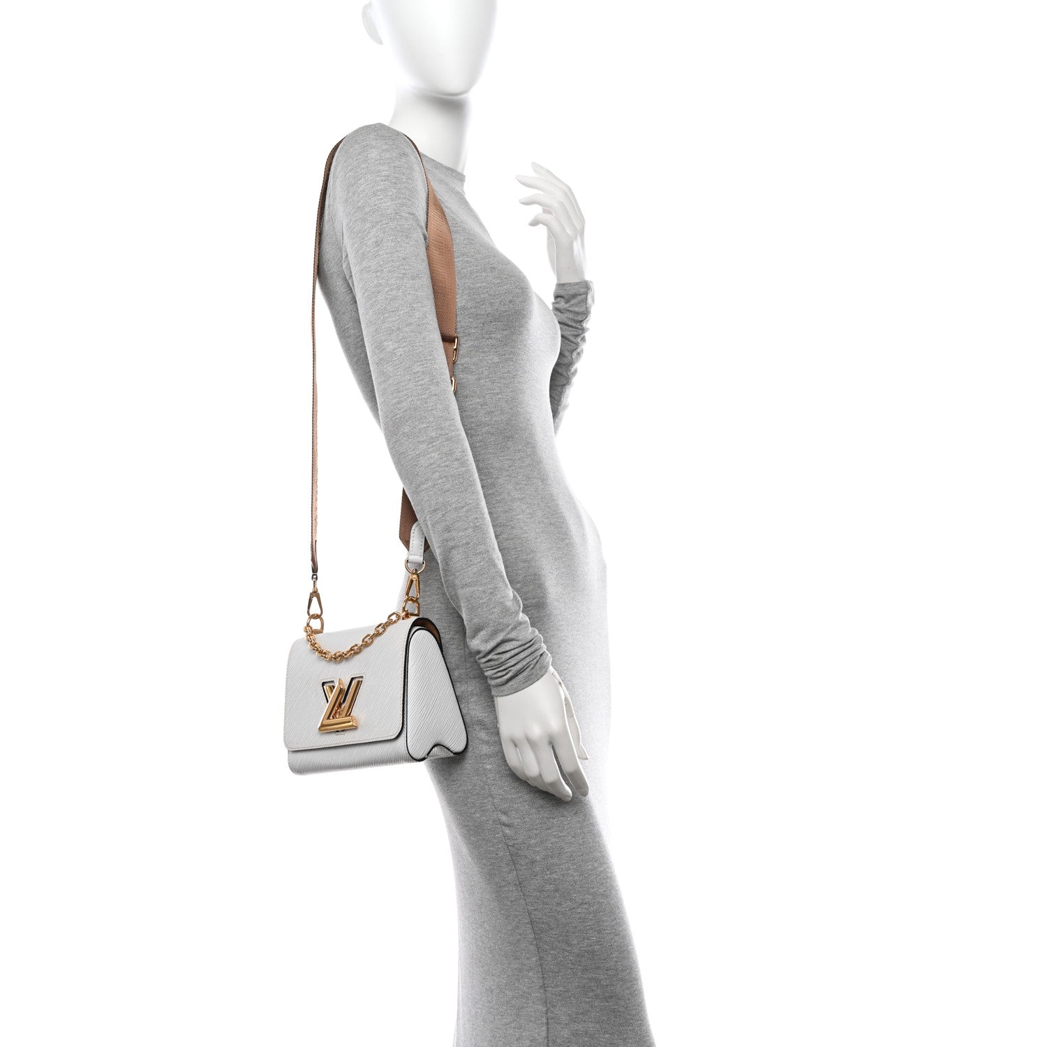 Louis Vuitton Epi Twist Shoulder Bag PM White 2 of 10