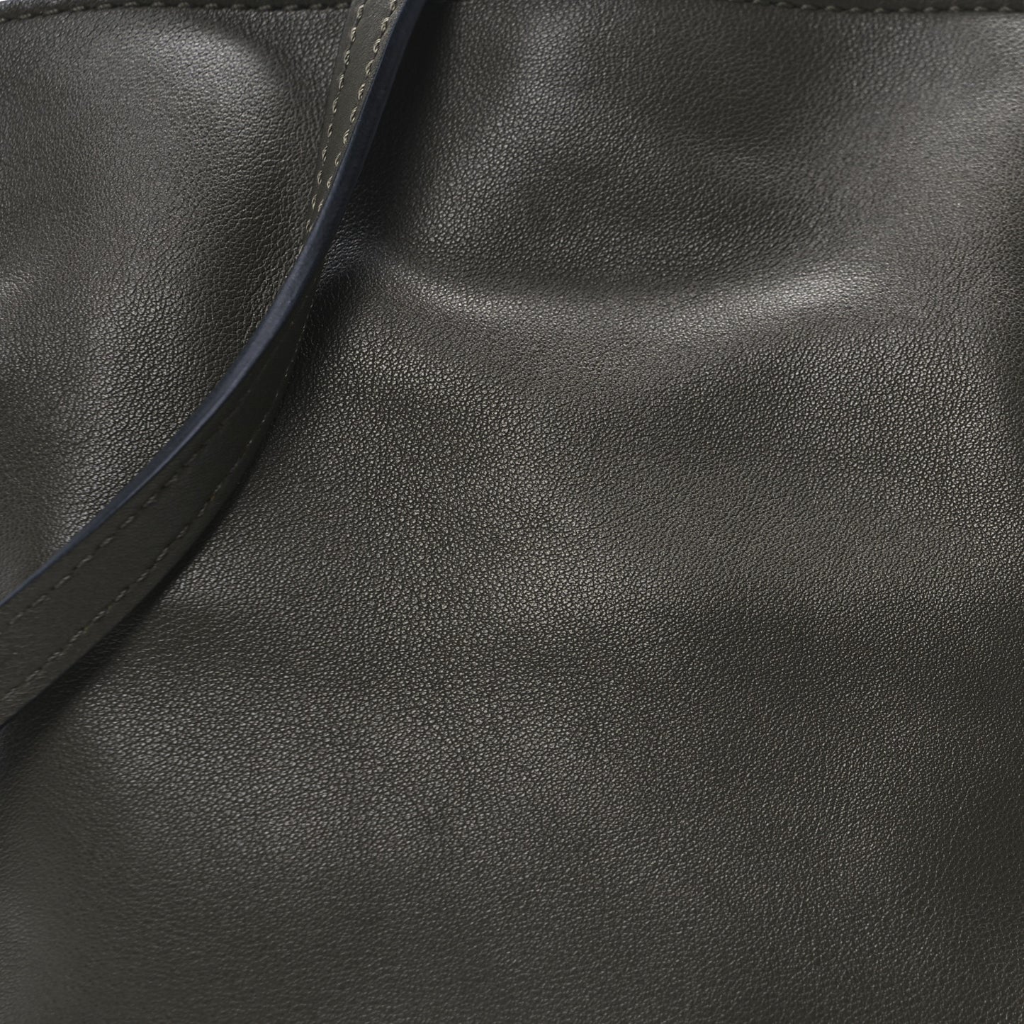 Calfskin Mini Flamenco Knot Clutch Dark Khaki