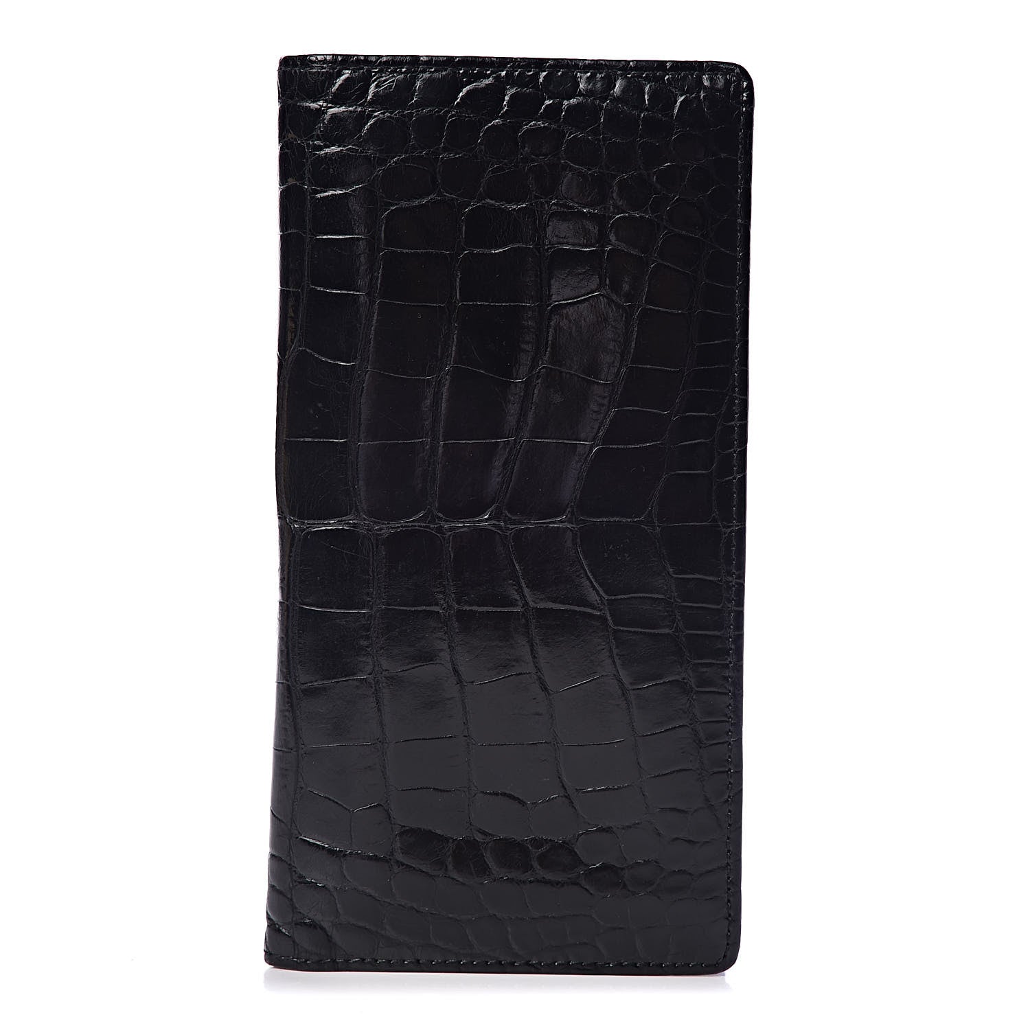 Louis Vuitton Crocodile Brazza Wallet Black 1 of 8