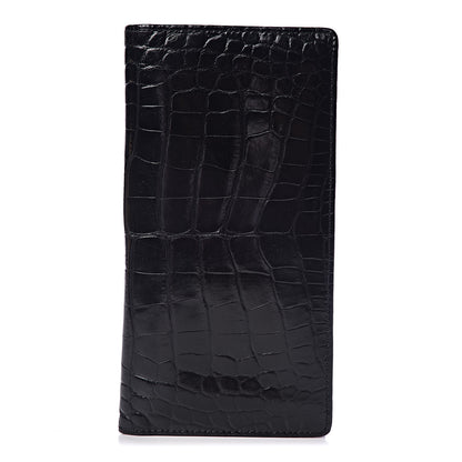 Louis Vuitton Crocodile Brazza Wallet Black 1 of 8