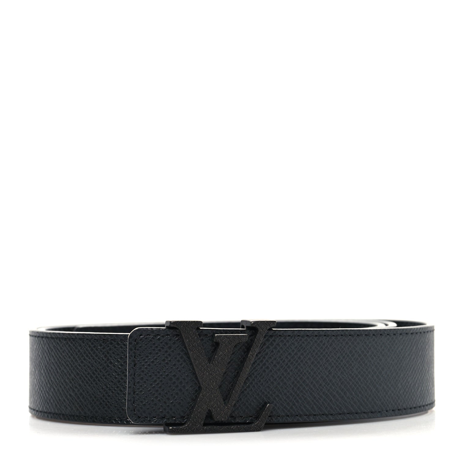 Louis Vuitton Taiga 35mm LV Initiales Belt 105 42 Black 1 of 6