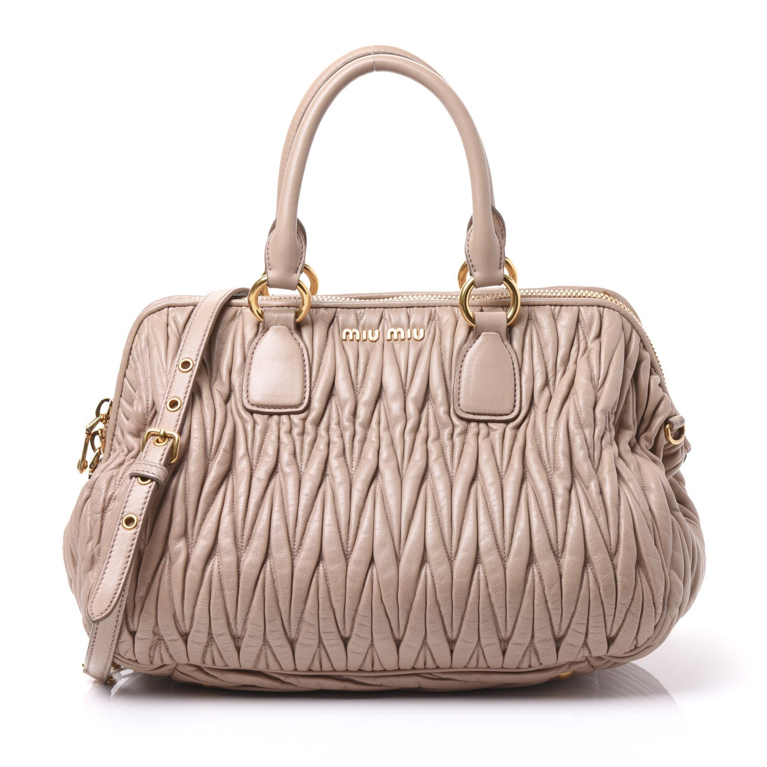 Miu Miu Nappa Matelasse Top Handle Bag Cammeo 1 of 10
