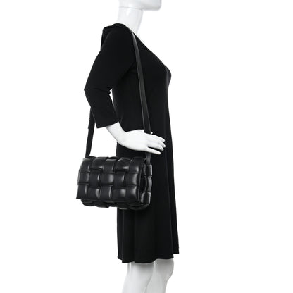 Bottega Veneta Nappa Maxi Intreccio Padded Cassette Crossbody Bag Black 2 of 10