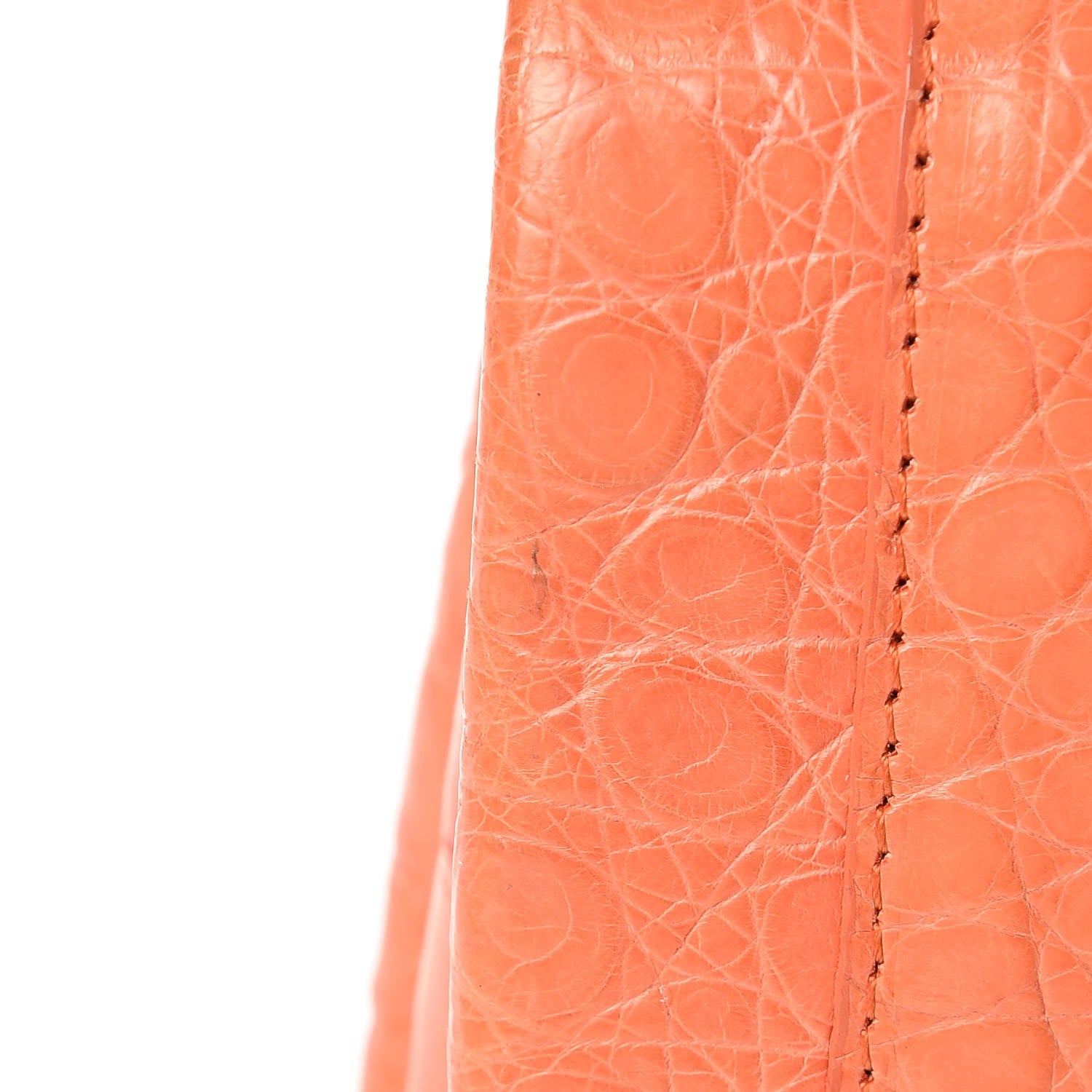 Nancy Gonzalez Crocodile Foldover Clutch Orange 15 of 19