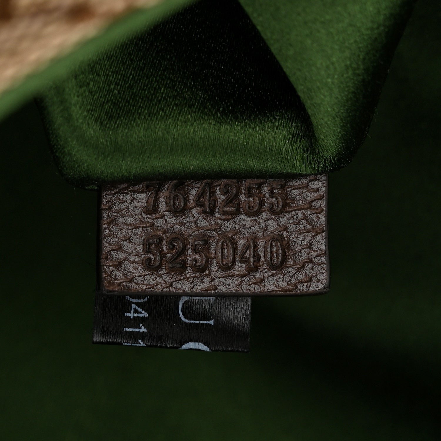 Gucci Monogram Textured Dollar Calfskin Heavy Grosgrain Web Medium Maxi Horsebit Chain Shoulder Bag Beige Ebony New Acero 7 of 11