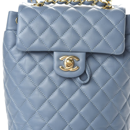 Chanel Calfskin Quilted Mini Urban Spirit Backpack Light Blue 9 of 10