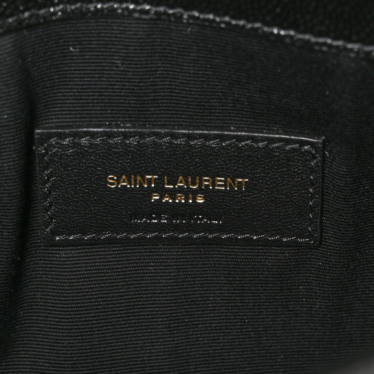 Saint Laurent Grain De Poudre Uptown Pouch Black 5 of 8