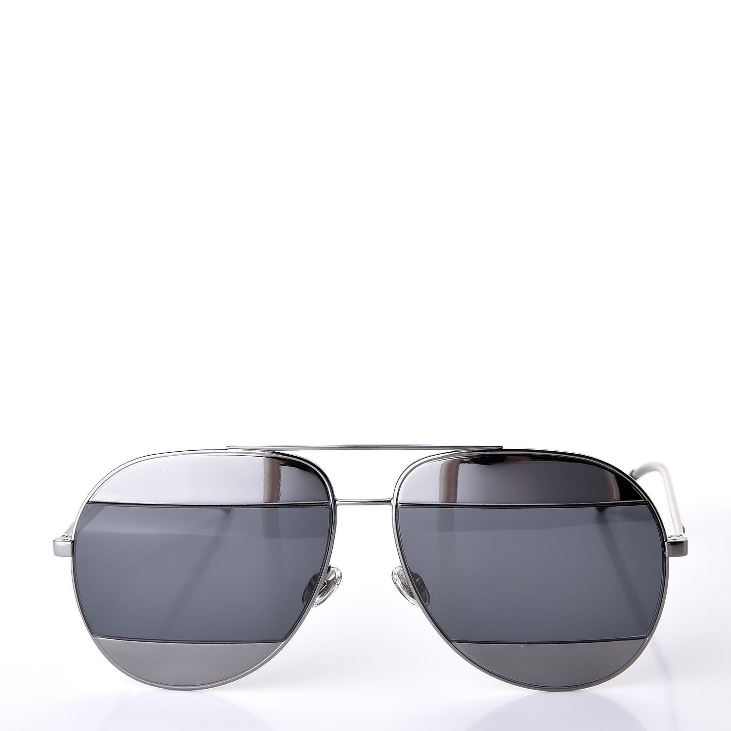 Christian Dior Split 1 Aviator Sunglasses Silver 2 of 8