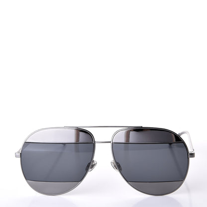 Christian Dior Split 1 Aviator Sunglasses Silver 2 of 8