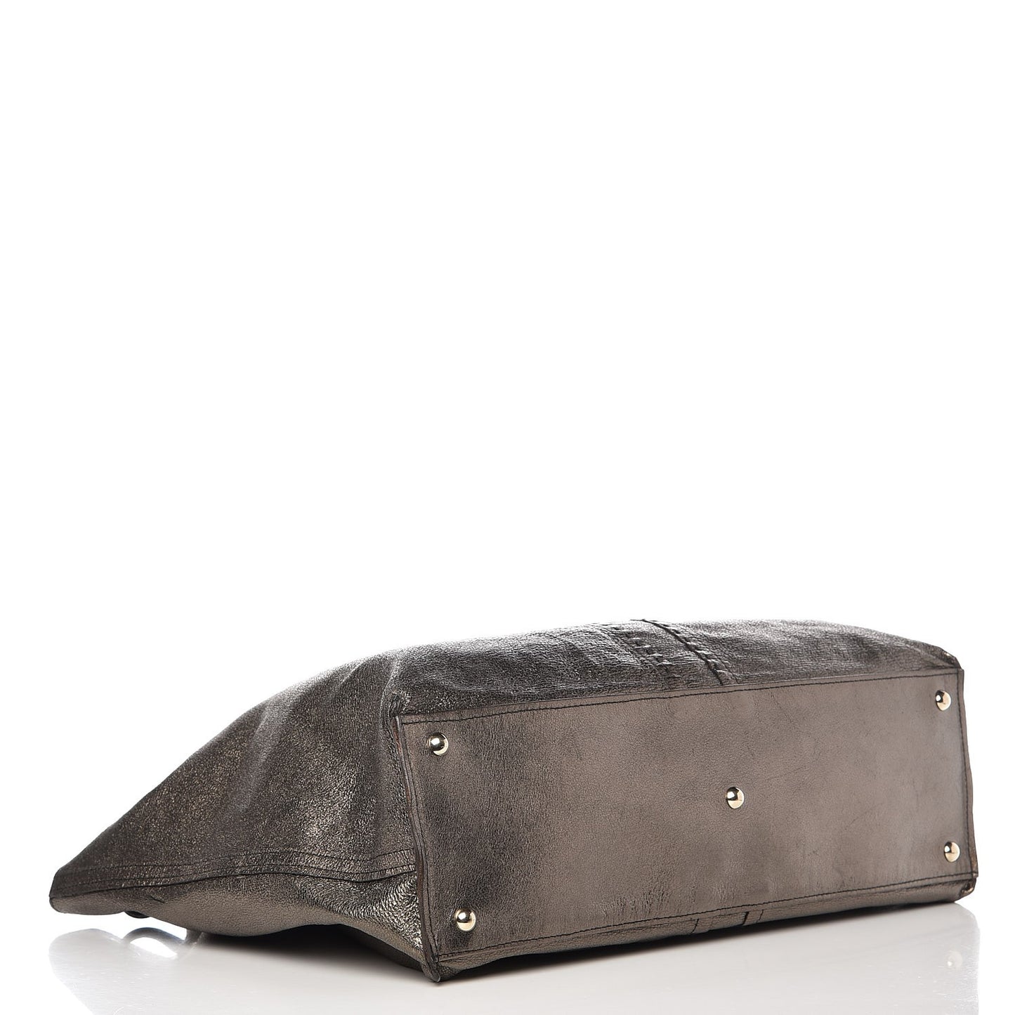 Calfskin Reversible Double Sac Y Tote Bronze Black