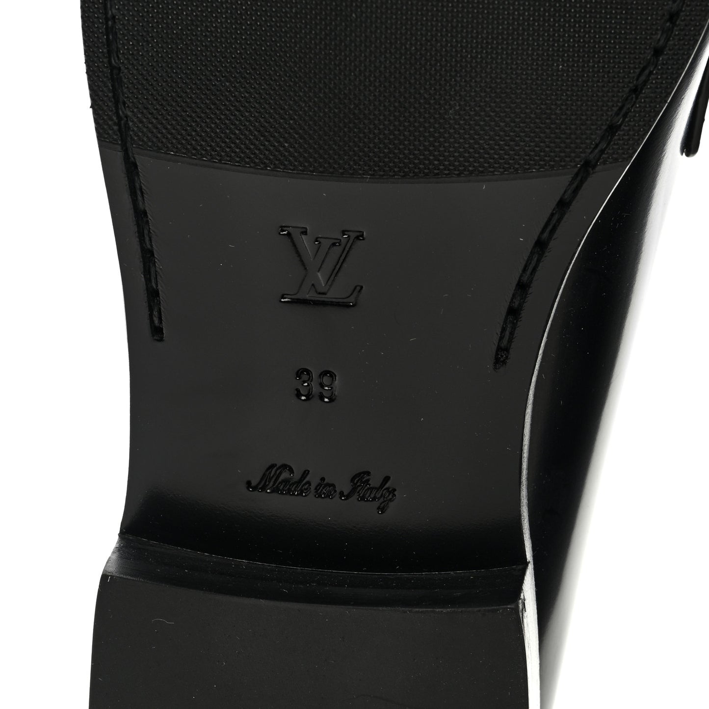 Glazed Calfskin Chess Flat Loafer 39
