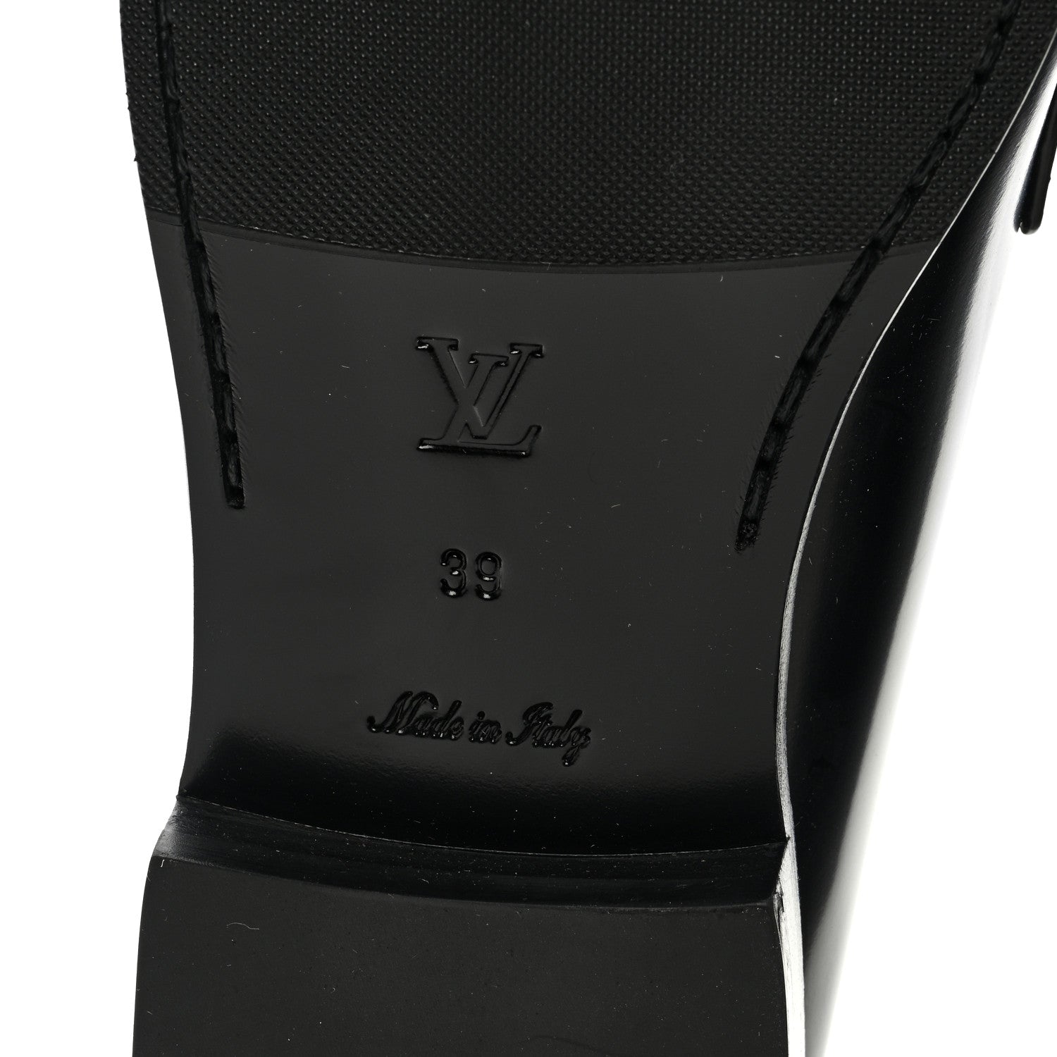 Louis Vuitton Glazed Calfskin Chess Flat Loafer 39 6 of 8