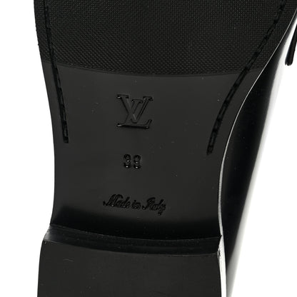 Louis Vuitton Glazed Calfskin Chess Flat Loafer 39 6 of 8
