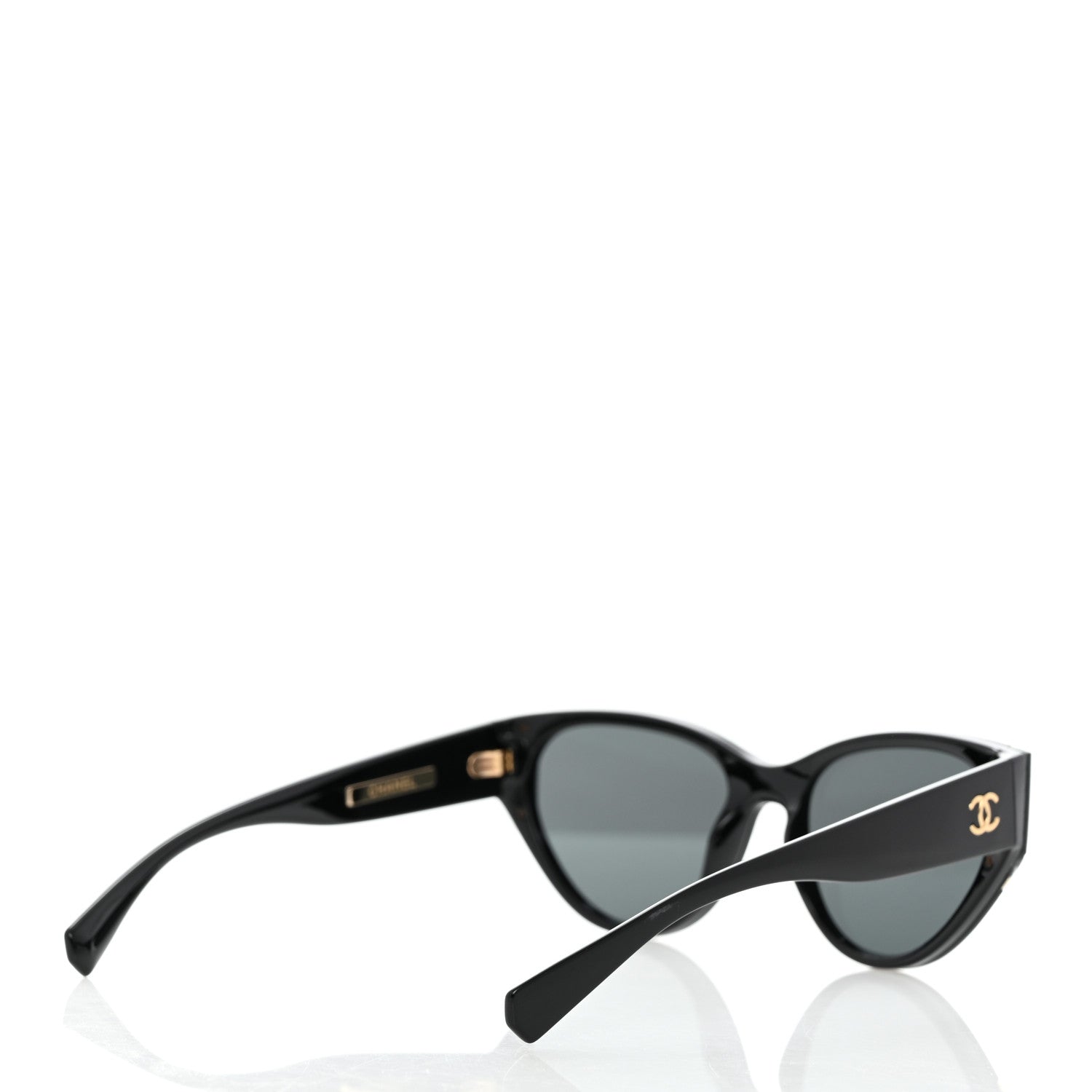 Chanel Acetate Cat Eye Sunglasses 6054 Black 4 of 8
