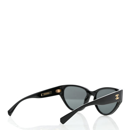 Chanel Acetate Cat Eye Sunglasses 6054 Black 4 of 8