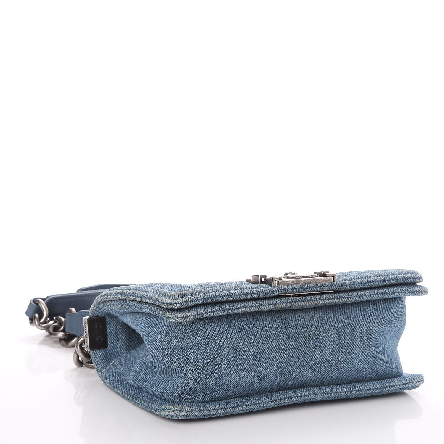 Chanel Denim Quilted Small Boy Flap Blue 5 of 9