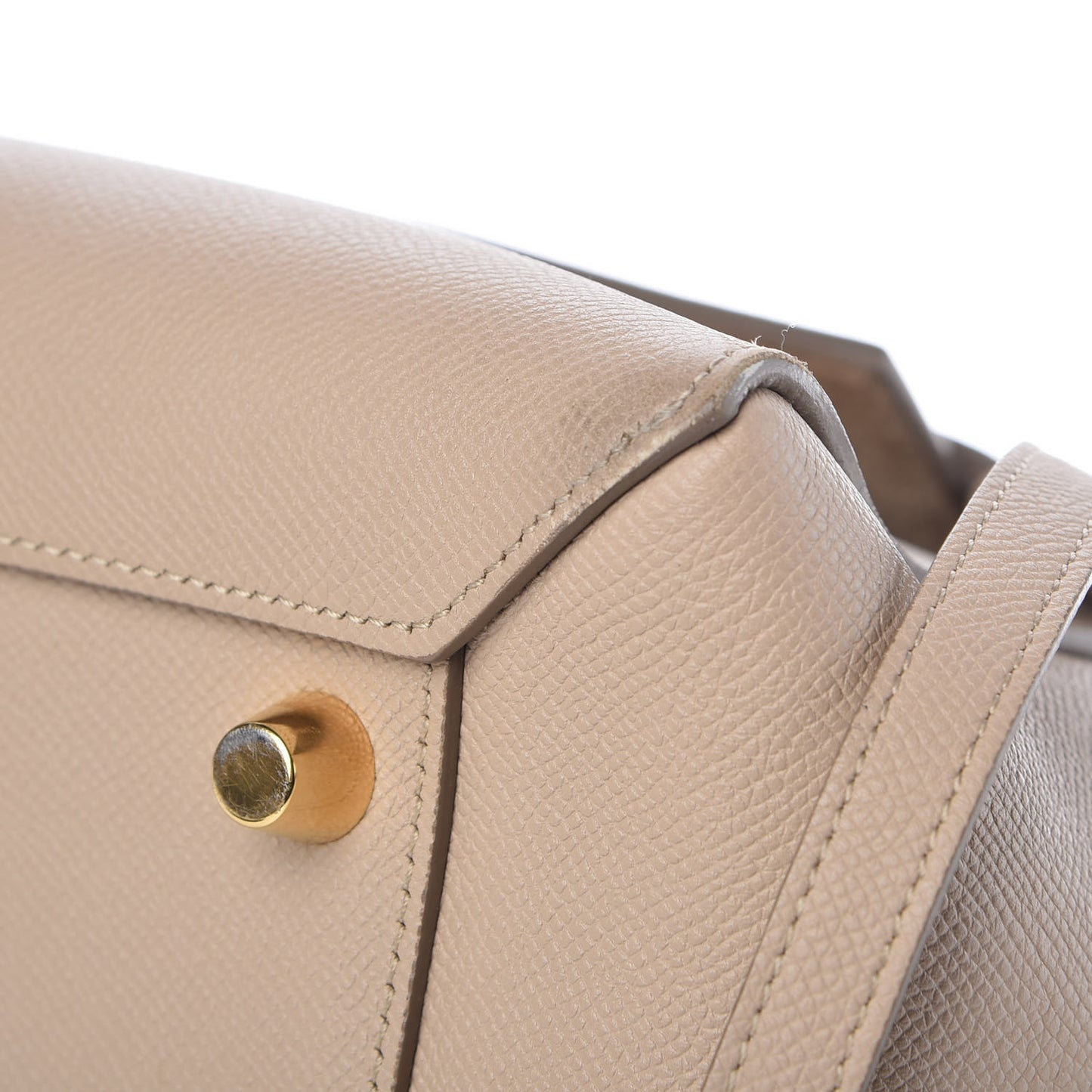Grained Calfskin Mini Belt Bag Light Taupe