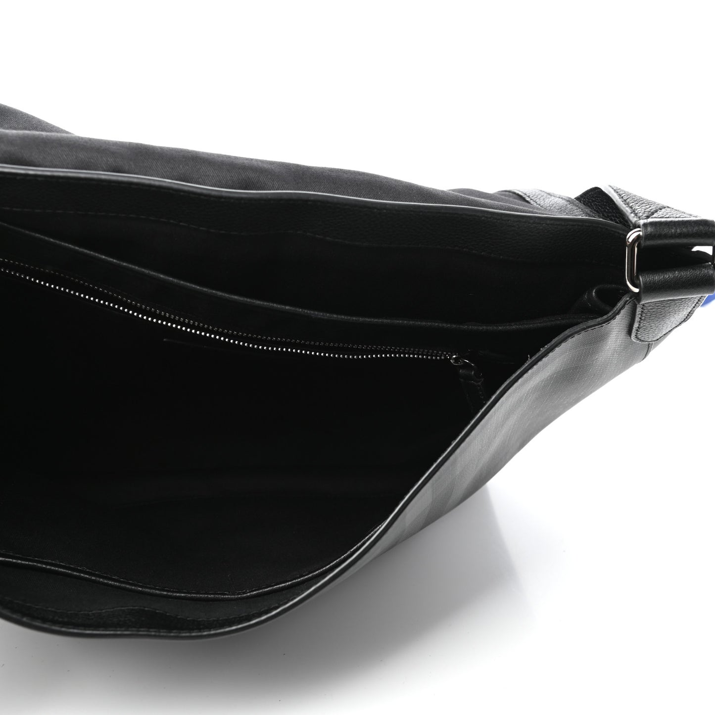 Smoked Check Logo Graphic Burleigh Messenger Bag Black