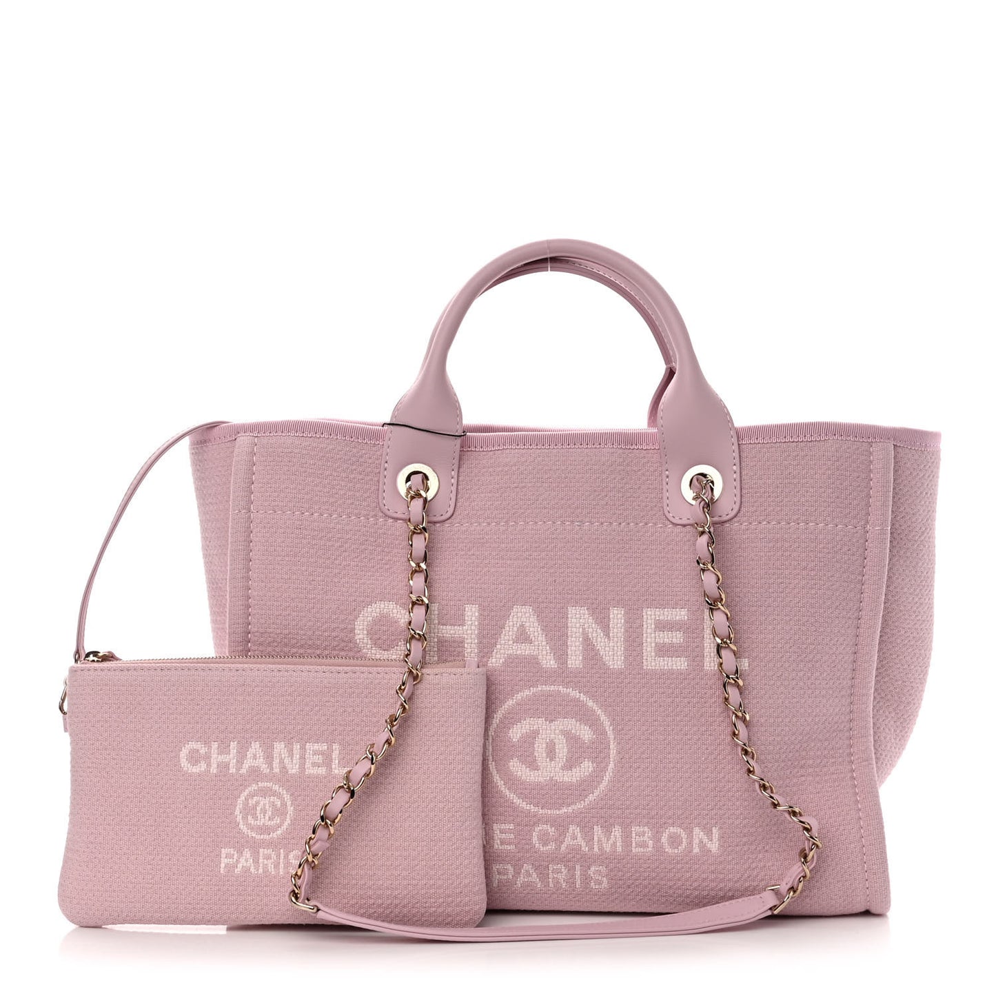 Mixed Fibers Small Deauville Tote Light Pink