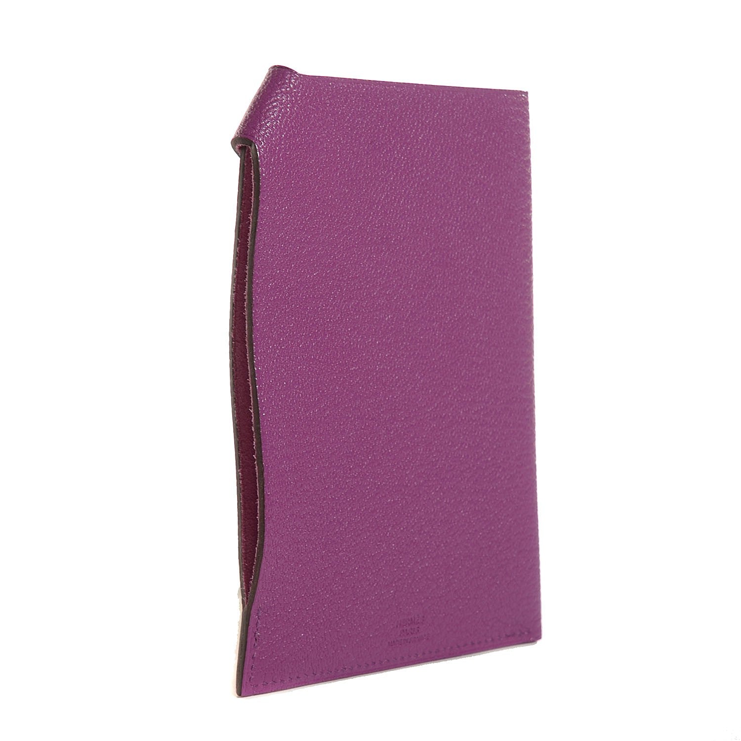 Hermes Chevre Mysore Tarmac PM Passport Holder Anemone 3 of 12