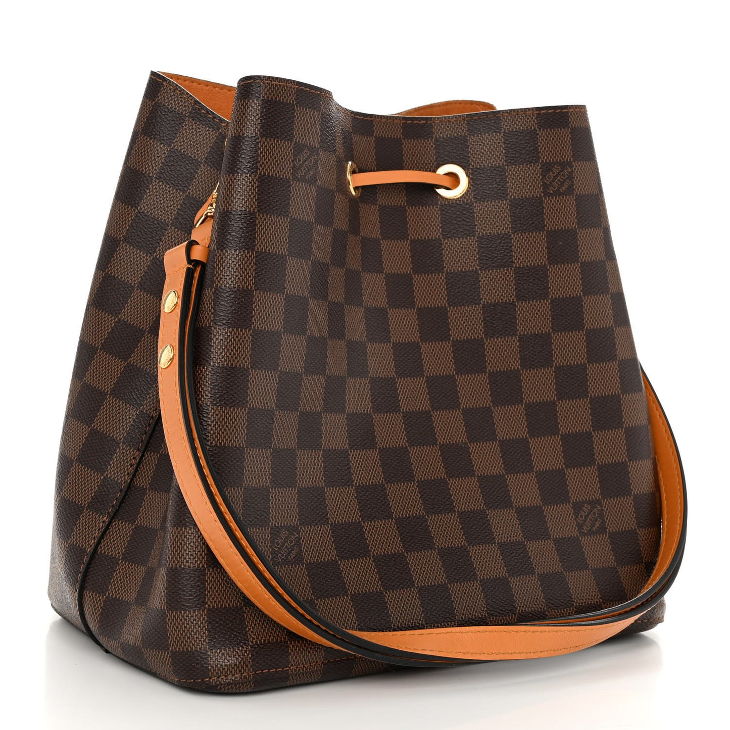 Damier Ebene Neonoe MM Safran