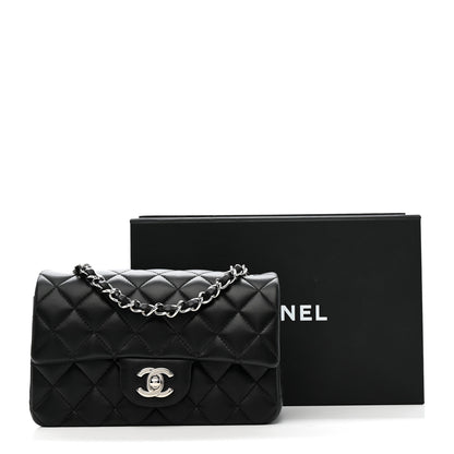 Chanel Lambskin Quilted Mini Rectangular Flap Black 11 of 11