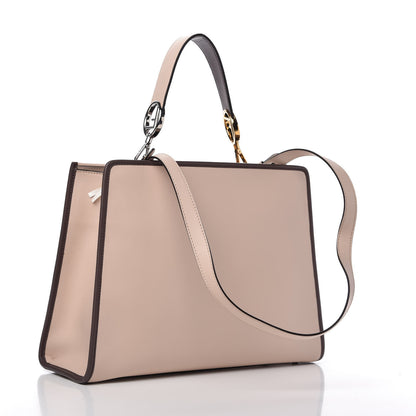 Fendi Vitello Century Opaco F is Fendi Bi-Color Regular Runaway Satchel Soap Moresco 3 of 11