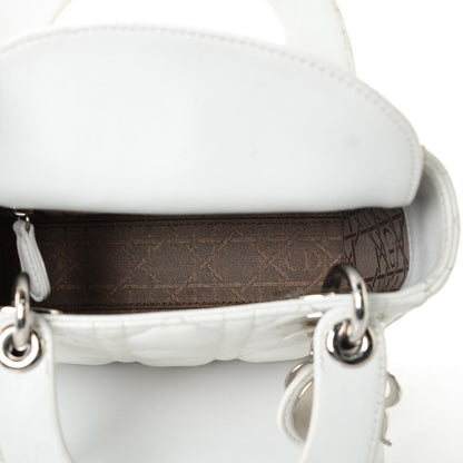 Christian Dior Lambskin Cannage Mini Lady Dior White 5 of 10